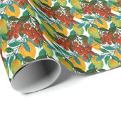 Exotic Mango: Sommer nahtlos Geschenkpapier (Rolleneckpunkt)