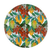 Exotic Mango: Sommer nahtlos Schneidebrett (Vorderseite)