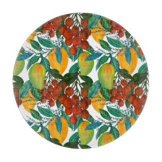 Exotic Mango: Sommer nahtlos Schneidebrett