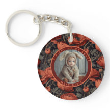 Exotic memorial keychain Photo Ranunculus