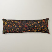 Exotic Mitternachtsblumengarten Seitenschläferkissen (Rückseite)