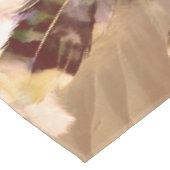 Exotic Mix Brown Tones Bird Feder Print Tischdecke (Schrägansicht)