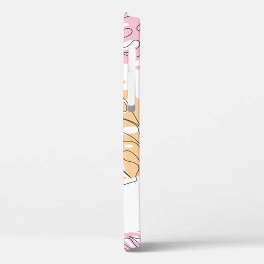 Exotic Monstera Line Zeichnend Kunst Case-Mate iPhone Hülle (Rückseite / Links)