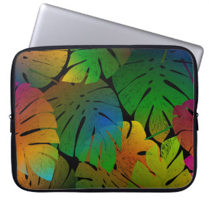 Exotic Monstera: Palm Verlasse Vintag Laptopschutzhülle