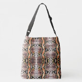 Exotic Natural Acid Wash Boa Constrictor Snakeskin Tragetaschen Mit Langen Trägern (Rückseite)