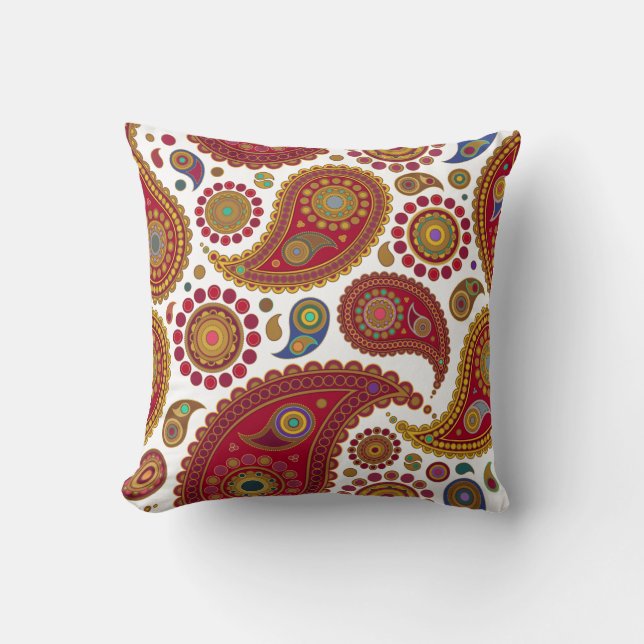 Exotic Paisley American Mojo Pillow Kissen (Vorderseite)