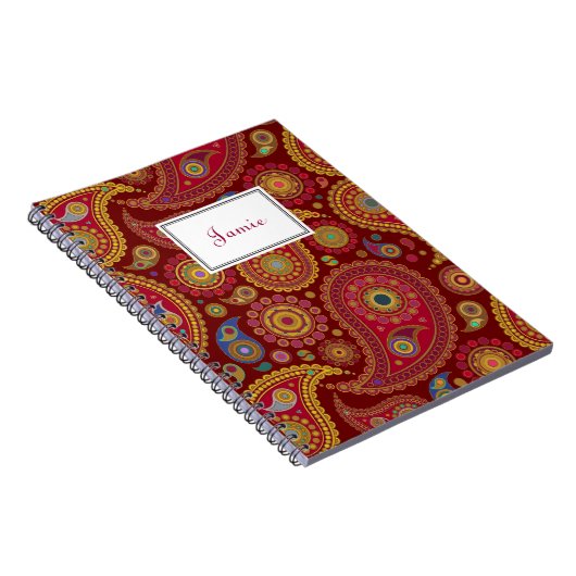 Exotic Paisley Notebook Notizblock (Rechte Seite)