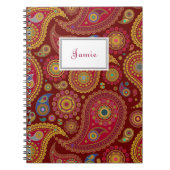 Exotic Paisley Notebook Notizblock (Vorderseite)
