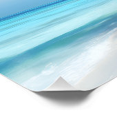 Exotic Palm Beach Turquoise Water Sunny Paradise Poster (Ecke)