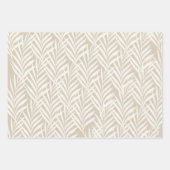 Exotic Palm Blätter Pastel Cappuccino Muster (Vorderseite 2)