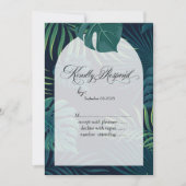 Exotic Palm Blätter UAWG Einladung (Vorderseite)