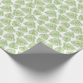 Exotic Palm Blätter Vintag Geschenkpapier (Ecke)