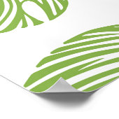 Exotic Palm Blätter Vintag Poster (Ecke)