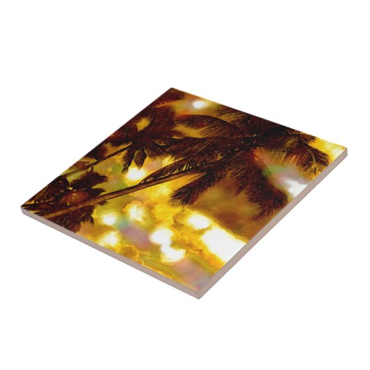 Exotic Palm Tree Fliese (Seite)