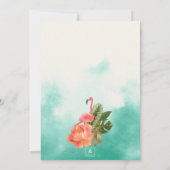 Exotic Paradise Wedding Einladung (Rückseite)