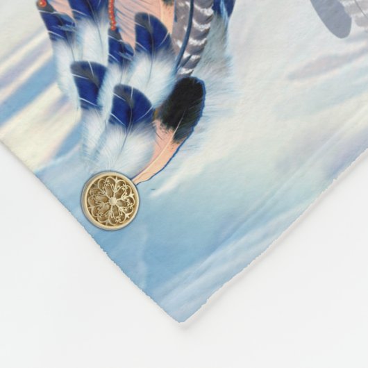 Exotic-Parrot-Bird-Tone-Feathers Fleecedecke (Ecke)