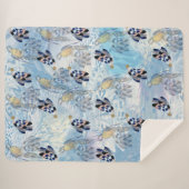 Exotic-Parrot-Bird-Tone-Feathers Sherpadecke (Vorderseite (Horizontal))