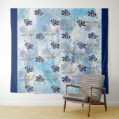 Exotic-Parrot-Bird-Tone-Feathers Wandteppich (Beispiel (Horizontal))