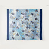 Exotic-Parrot-Bird-Tone-Feathers Wandteppich (Vorderseite (Horizontal))