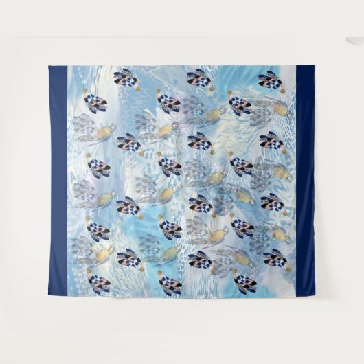 Exotic-Parrot-Bird-Tone-Feathers Wandteppich (Vorderseite (Horizontal))