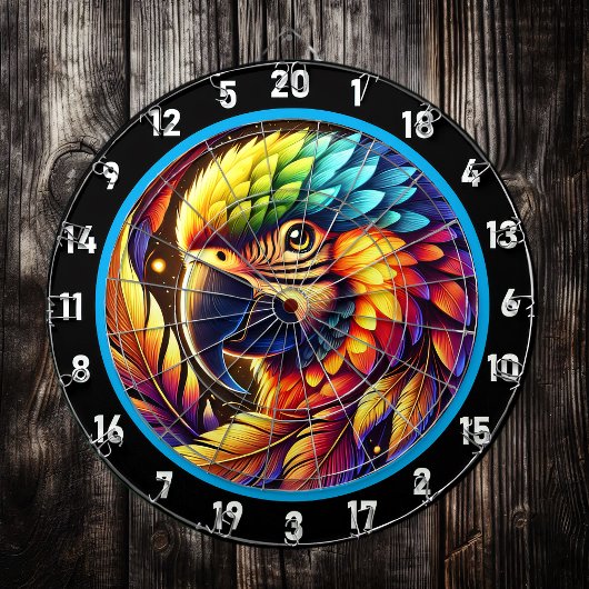 Exotic Parrot Dartboard für fette Dekoration Dartscheibe