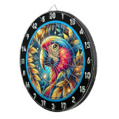 Exotic Parrot Dartboard für Spielabende Dartscheibe (Vorderseite rechts)
