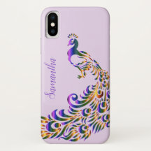 Exotic Peacock iPhone X Fall