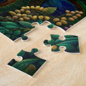 Exotic Peacock Rainforest Majestät Design Puzzle (Seite)