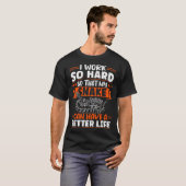Exotic Pet Schlange Reptile Python Ich arbeite har T-Shirt (Vorne ganz)