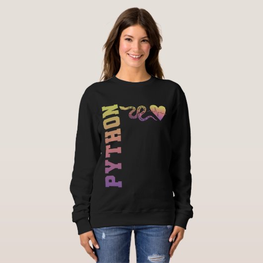 Exotic Pet Snake Reptile Ball Python Python Sweatshirt (Vorne ganz)