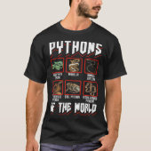 Exotic Pet Snake Reptile Ball Python Pythons Of Th T-Shirt (Vorderseite)