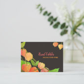 Exotic Physalis Bio Food Visitenkarte (Stehend Vorderseite)