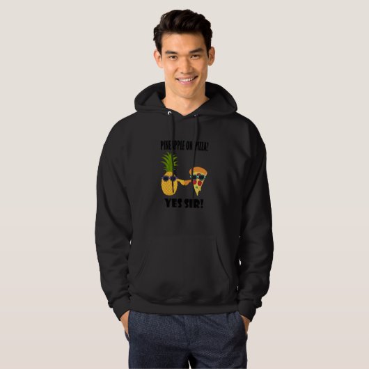 Exotic Pineapple Pizza Buddy Hawaii Pizza Chef Hoodie (Vorne ganz)