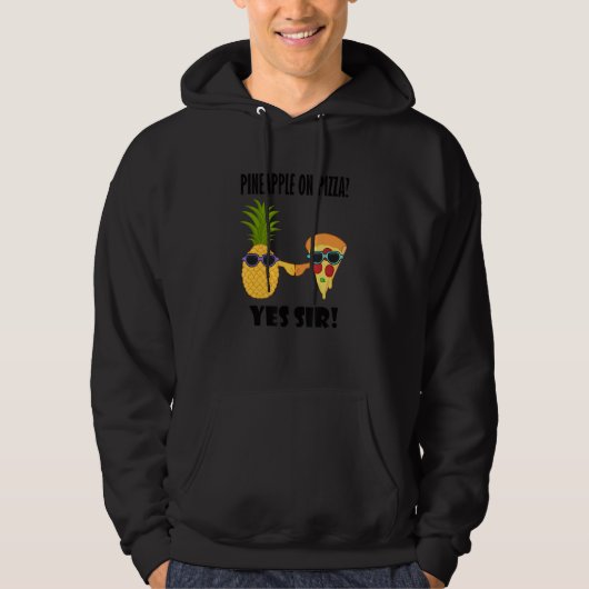 Exotic Pineapple Pizza Buddy Hawaii Pizza Chef Hoodie (Vorderseite)