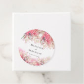 Exotic Pink Ananas Blush Wedding Danke Geschenkanhänger (Beispiel)