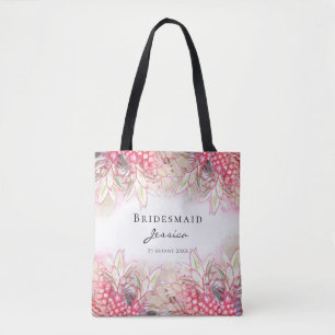 Exotic Pink Ananas Blush Wedding Danke Tasche