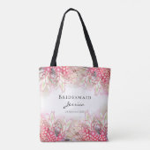 Exotic Pink Ananas Blush Wedding Danke Tasche (Rückseite)