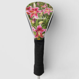 Exotic Pink Tiger Lily Golf Head Cover Headcover