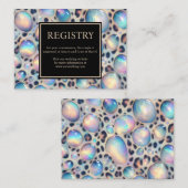 Exotic Posh GIft Registry Details Enclosure Cards Begleitkarte (Vorne/Hinten)