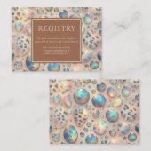 Exotic Posh GIft Registry Details Enclosure Cards Begleitkarte (Vorne/Hinten)