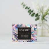 Exotic Posh GIft Registry Details Enclosure Cards Begleitkarte (Stehend Vorderseite)