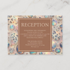 Exotic Posh Reception Details Enclosure Cards Begleitkarte