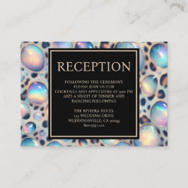 Exotic Posh Reception Details Enclosure Cards Begleitkarte