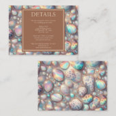 Exotic Posh Reception Details Enclosure Cards Begleitkarte (Vorne/Hinten)