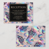 Exotic Posh Reception Details Enclosure Cards Begleitkarte (Vorne/Hinten)