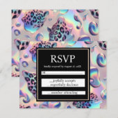 Exotic Posh RSVP Wedding Enclosure Cards Karte (Vorne/Hinten)