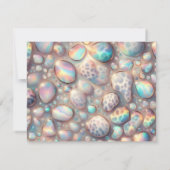 Exotic Posh RSVP Wedding Enclosure Cards Karte (Rückseite)