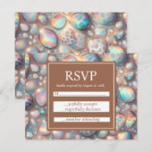 Exotic Posh RSVP Wedding Enclosure Cards Karte (Vorne/Hinten)