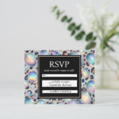 Exotic Posh RSVP Wedding Enclosure Cards Karte (Stehend Vorderseite)