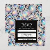 Exotic Posh RSVP Wedding Enclosure Cards Karte (Vorne/Hinten)